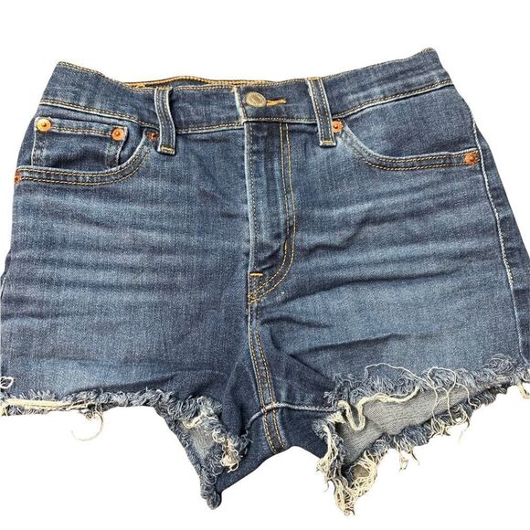 Levi’s Hi Rise Short Cut Off Shorts - Picture 2 of 8